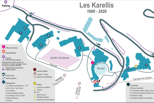 Plan des Karellis