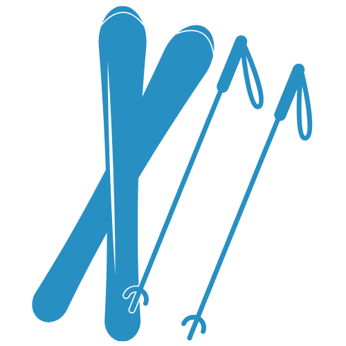 Logo matériel de ski